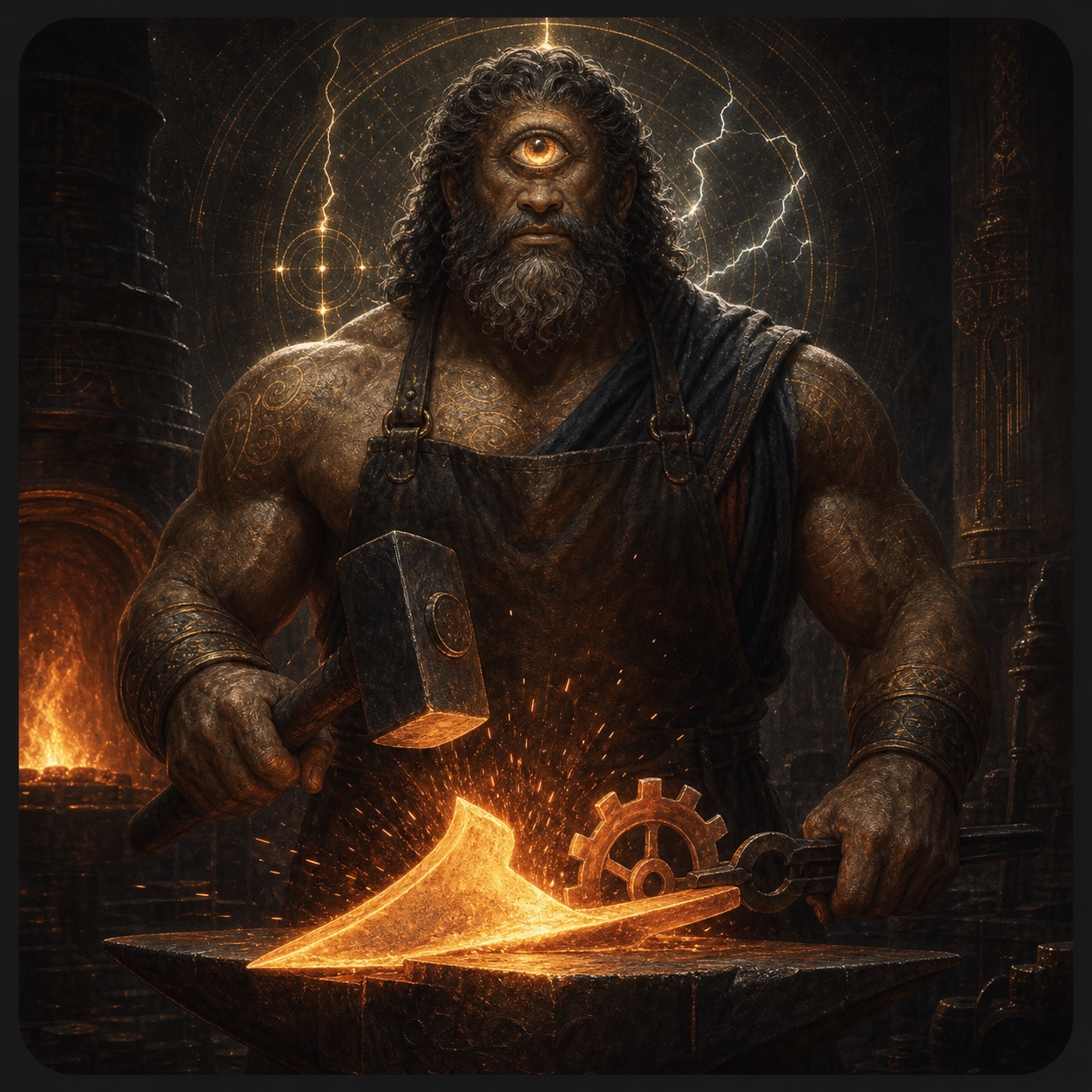 BRONTES and MANU combined as one mythic individual